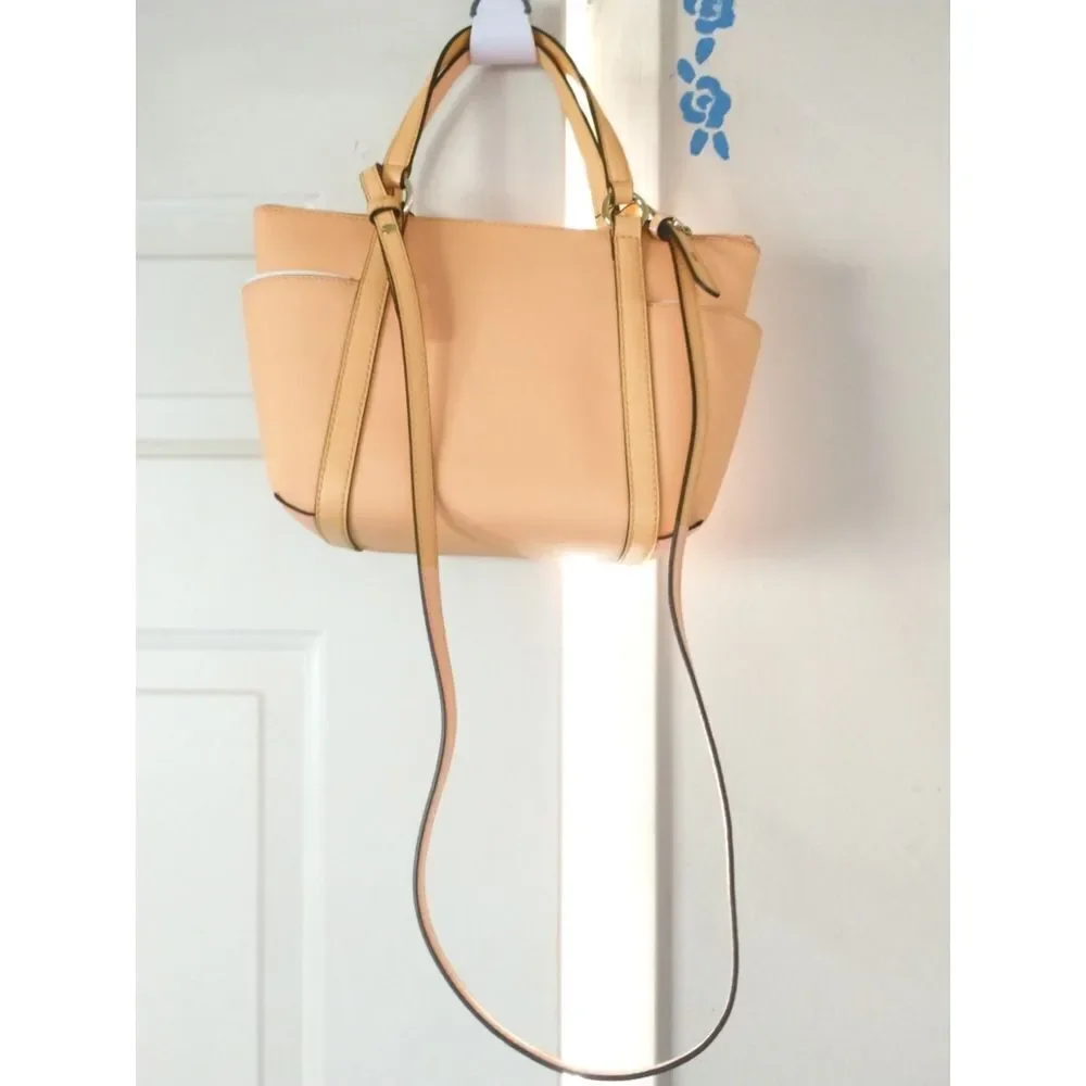 New! MICHAEL KORS Sullivan Convertible Small Leather Tote Crossbody Bag Handbag